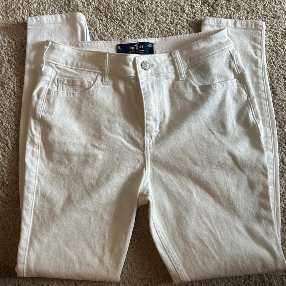 Hollister Women's Cream Skinny Jeans